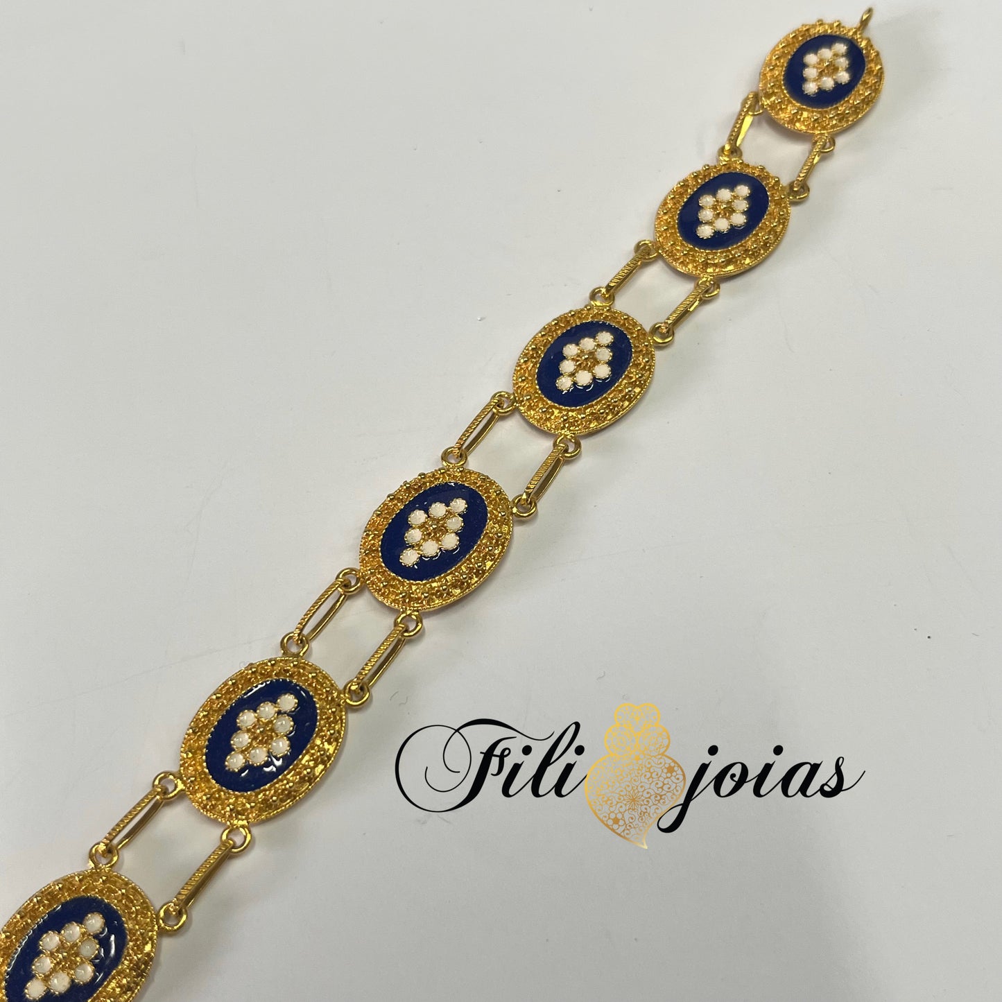 Pulseira de esmalte estilo Oval