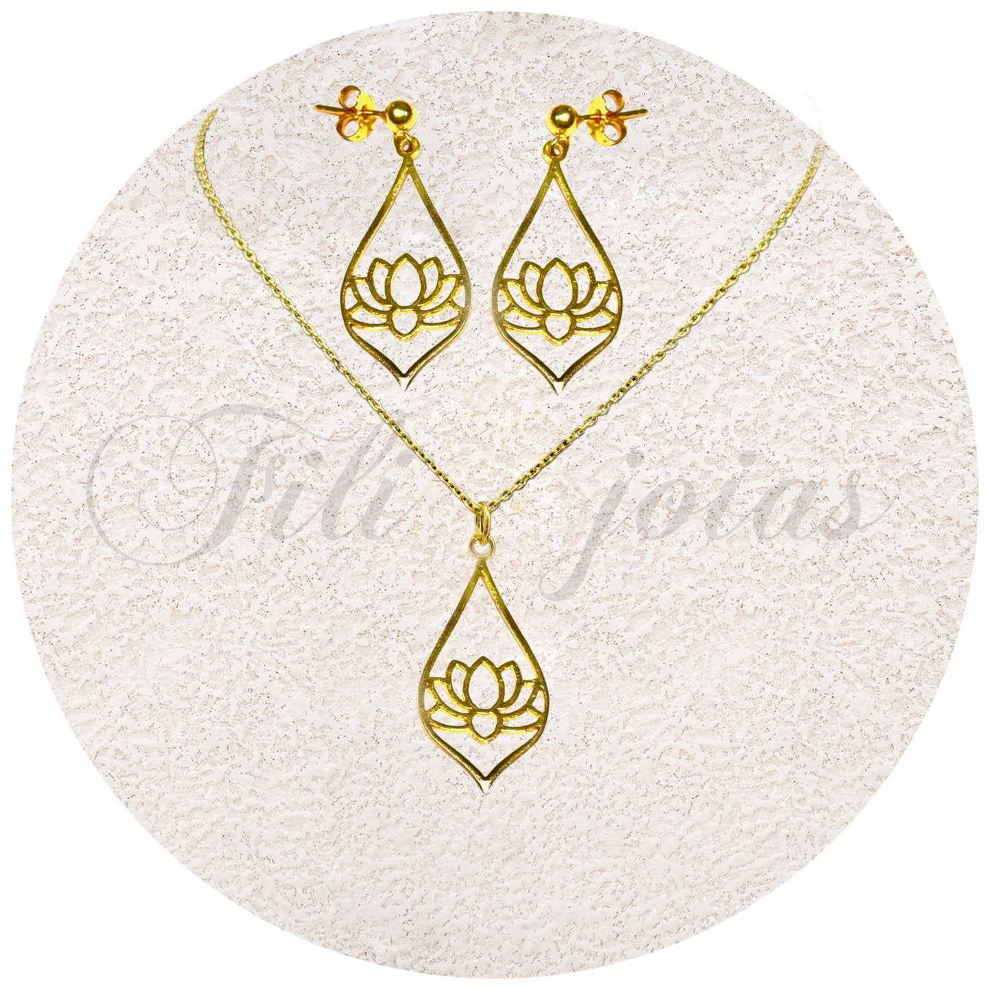 Conjunto Flor de Lótus