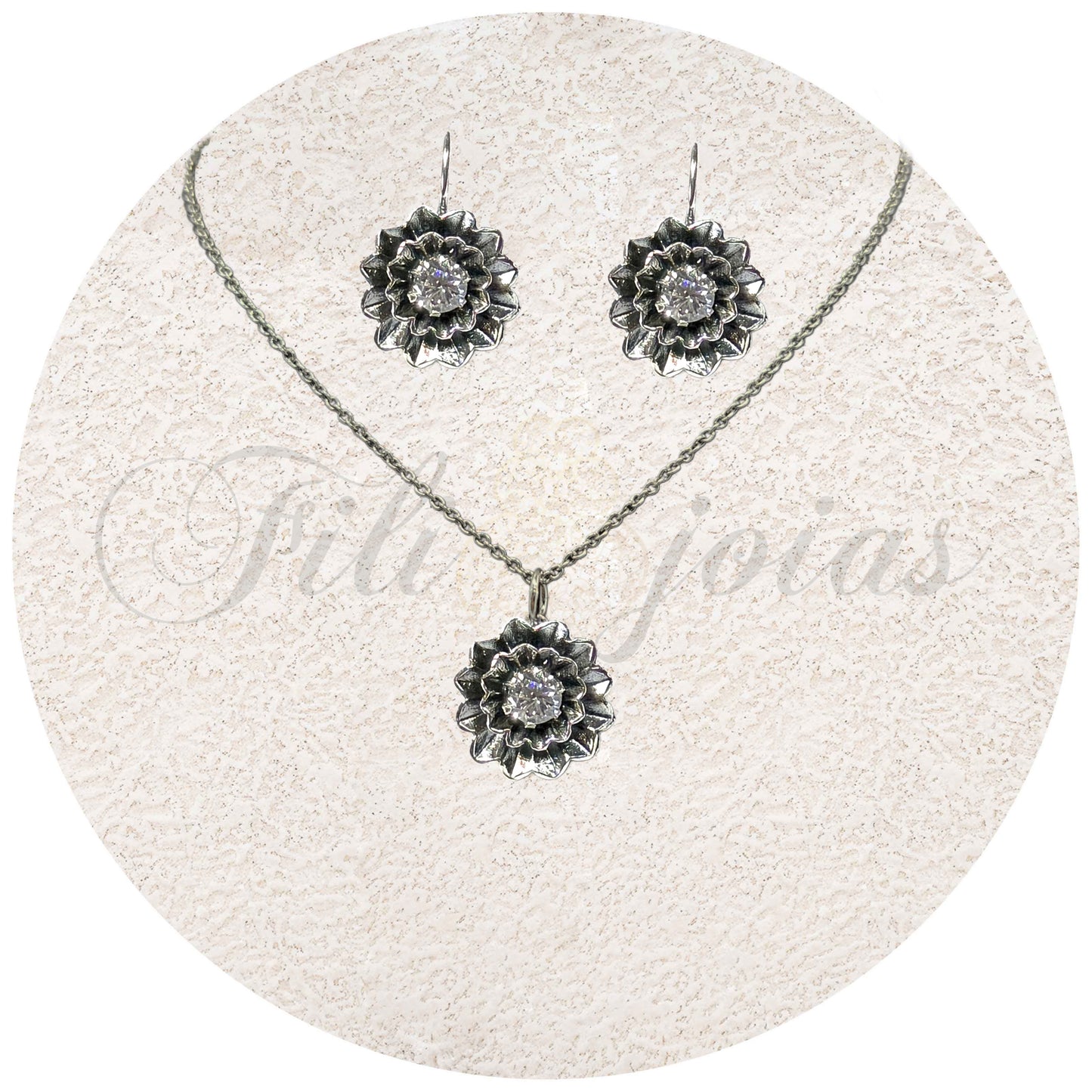 Conjunto Flor de Brilho