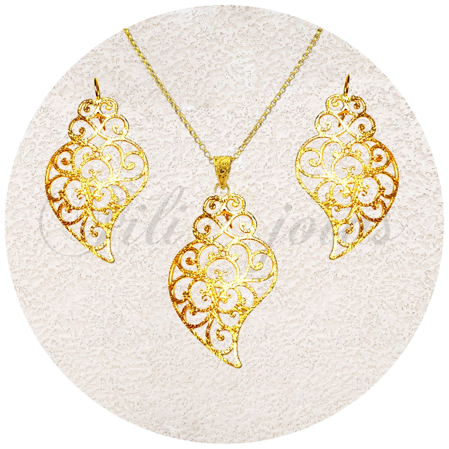 Conjunto Coração de Viana Chapeado