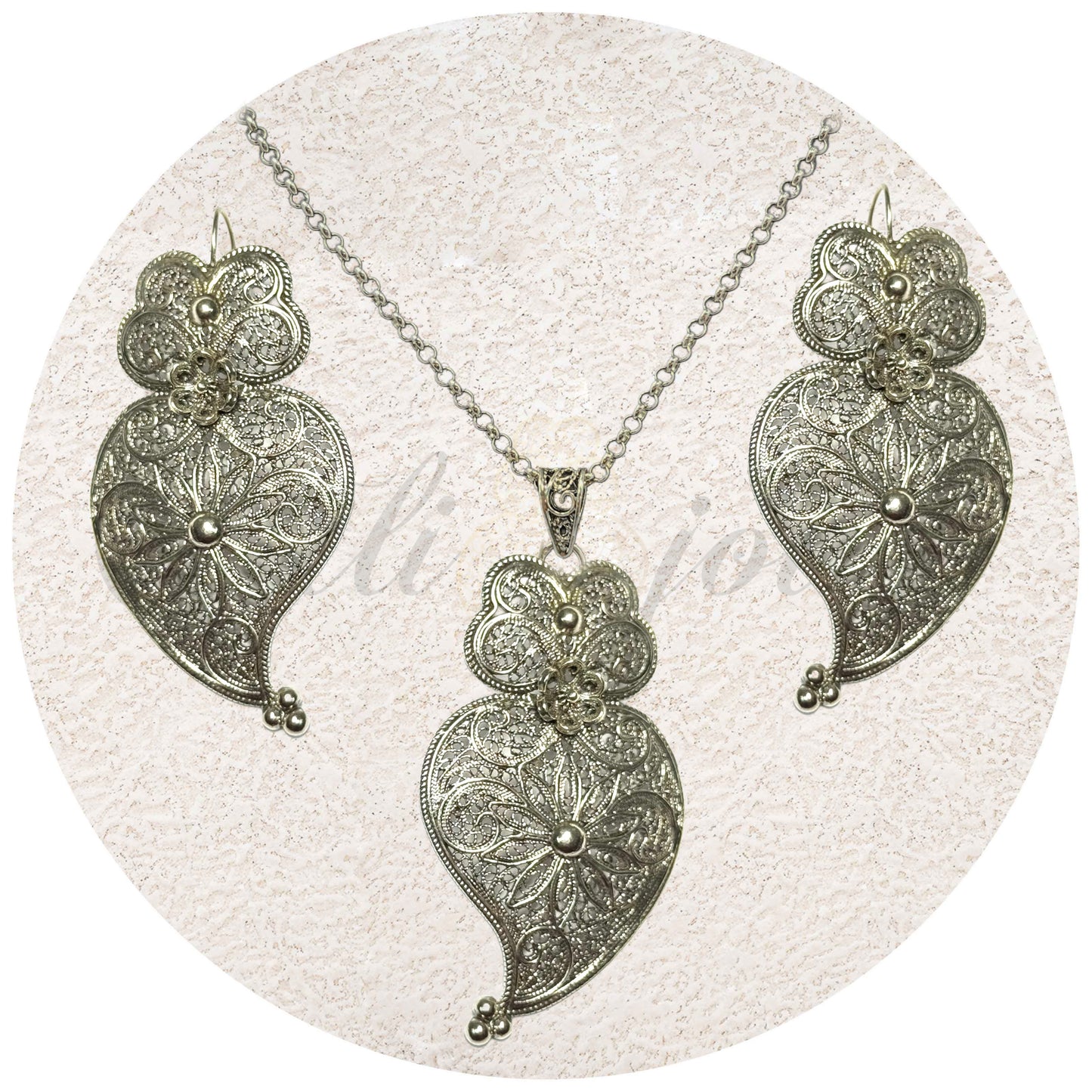 Conjunto Coração de Viana Tradicional (Tamanho Grande)