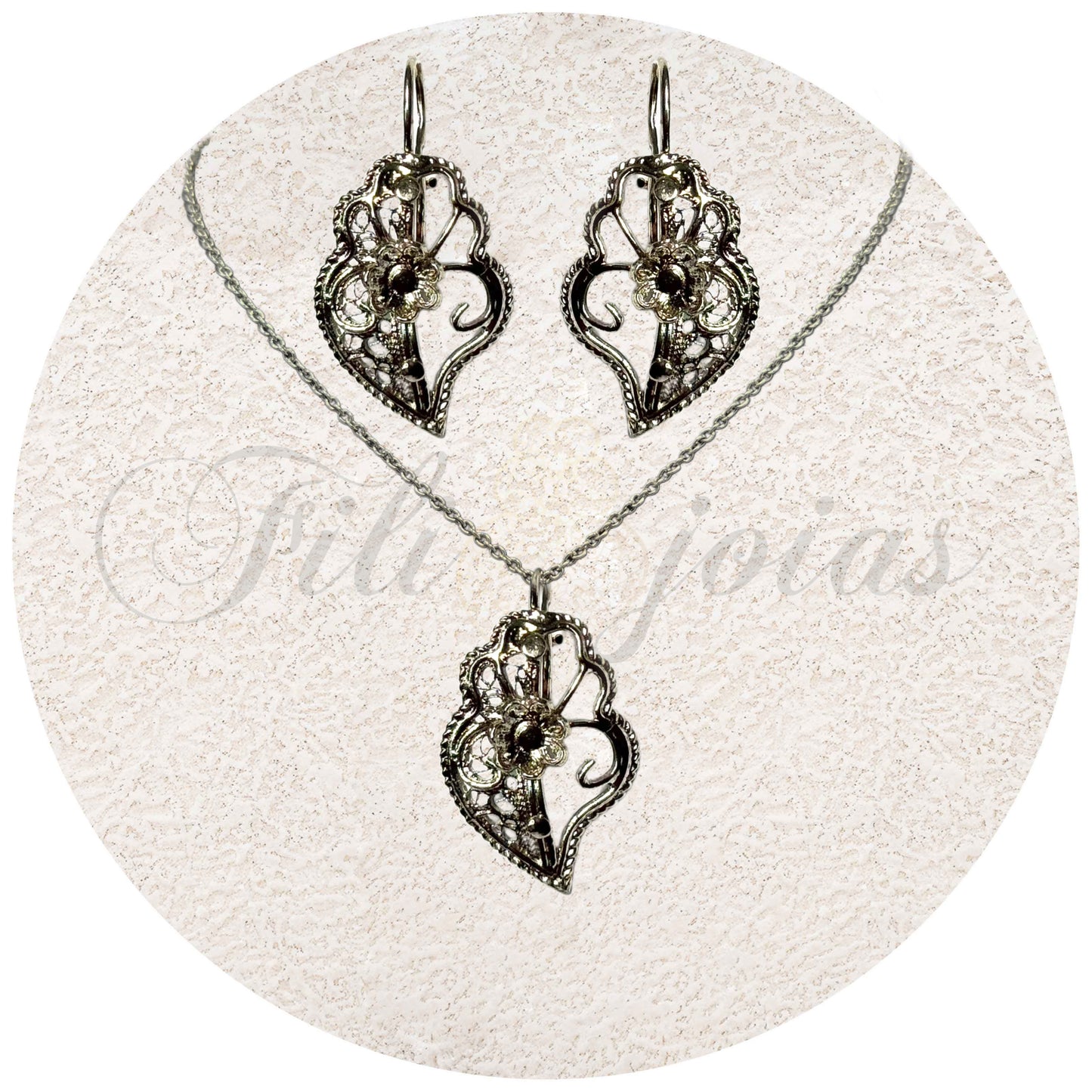 Conjunto Coração de Viana Meio Cheio