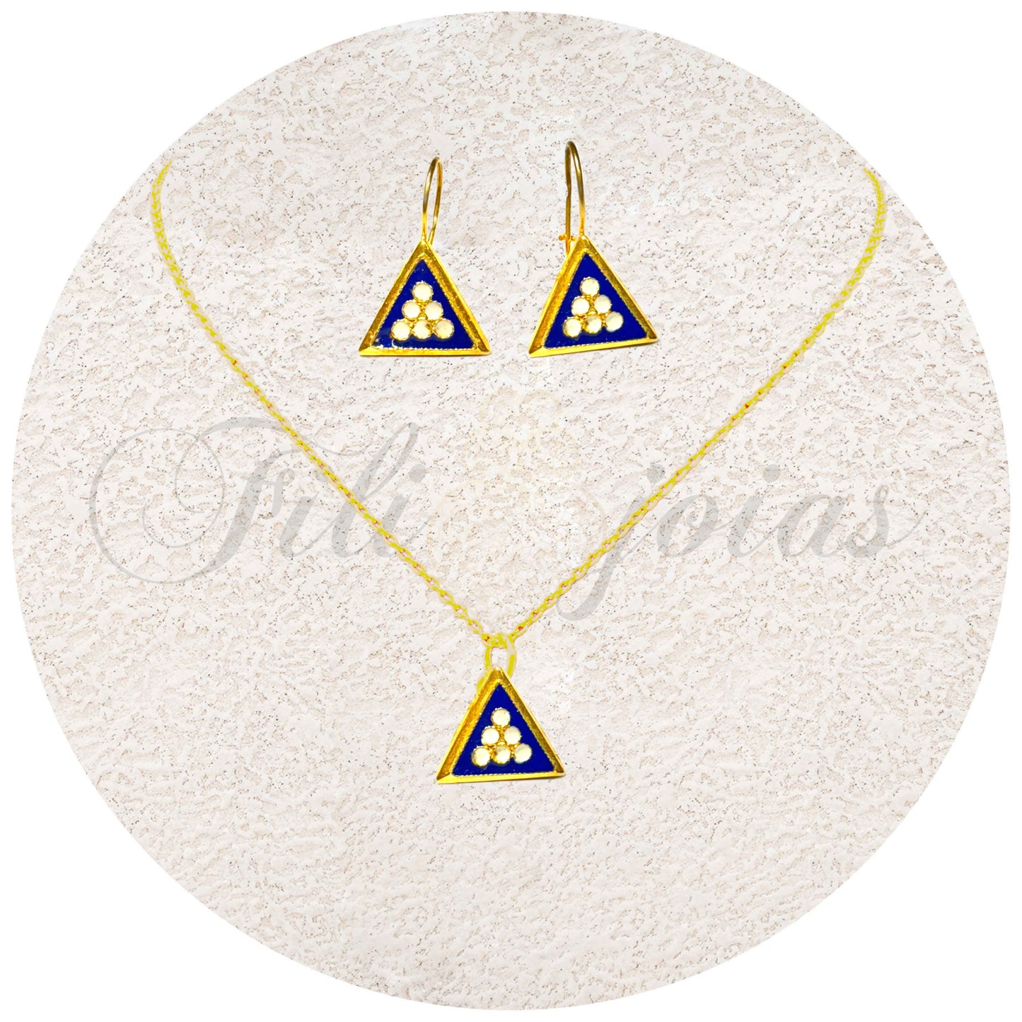 Conjunto Triângulo de Esmalte (Tamanho L)