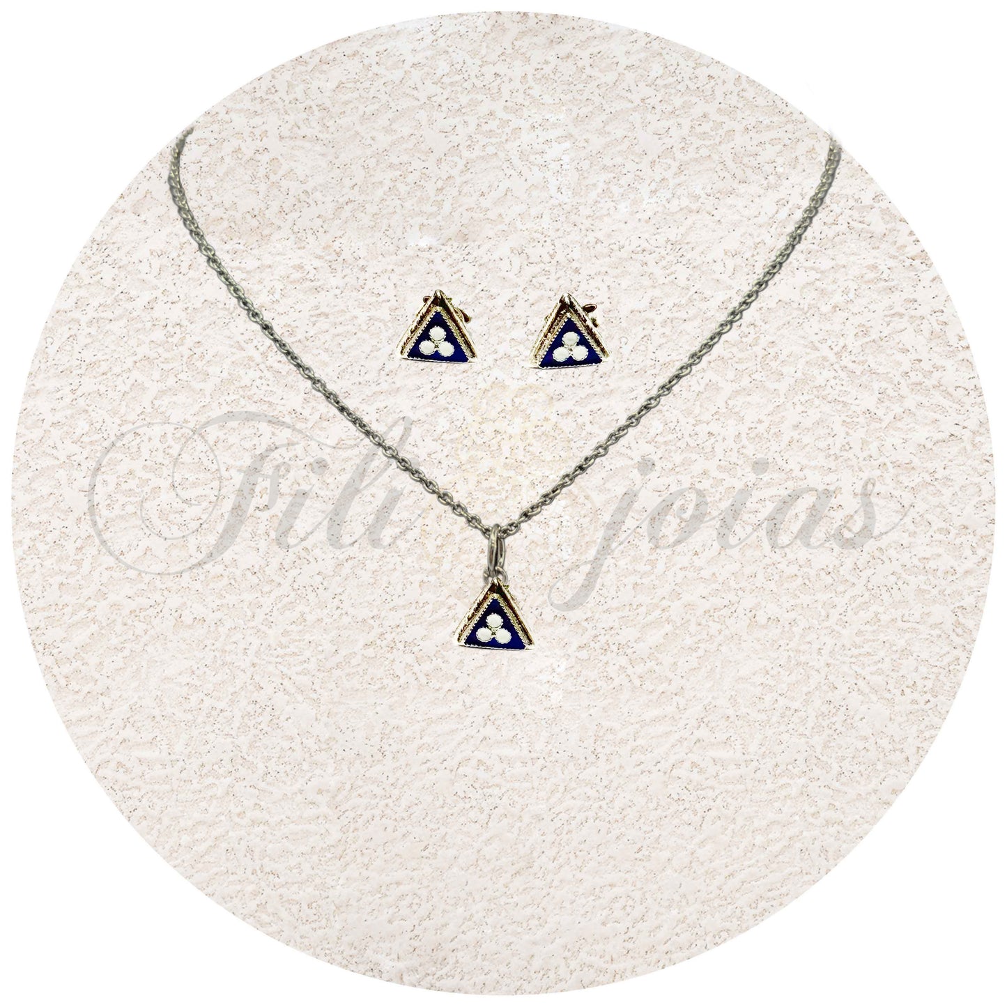 Conjunto Triângulo de Esmalte (Tamanho S)