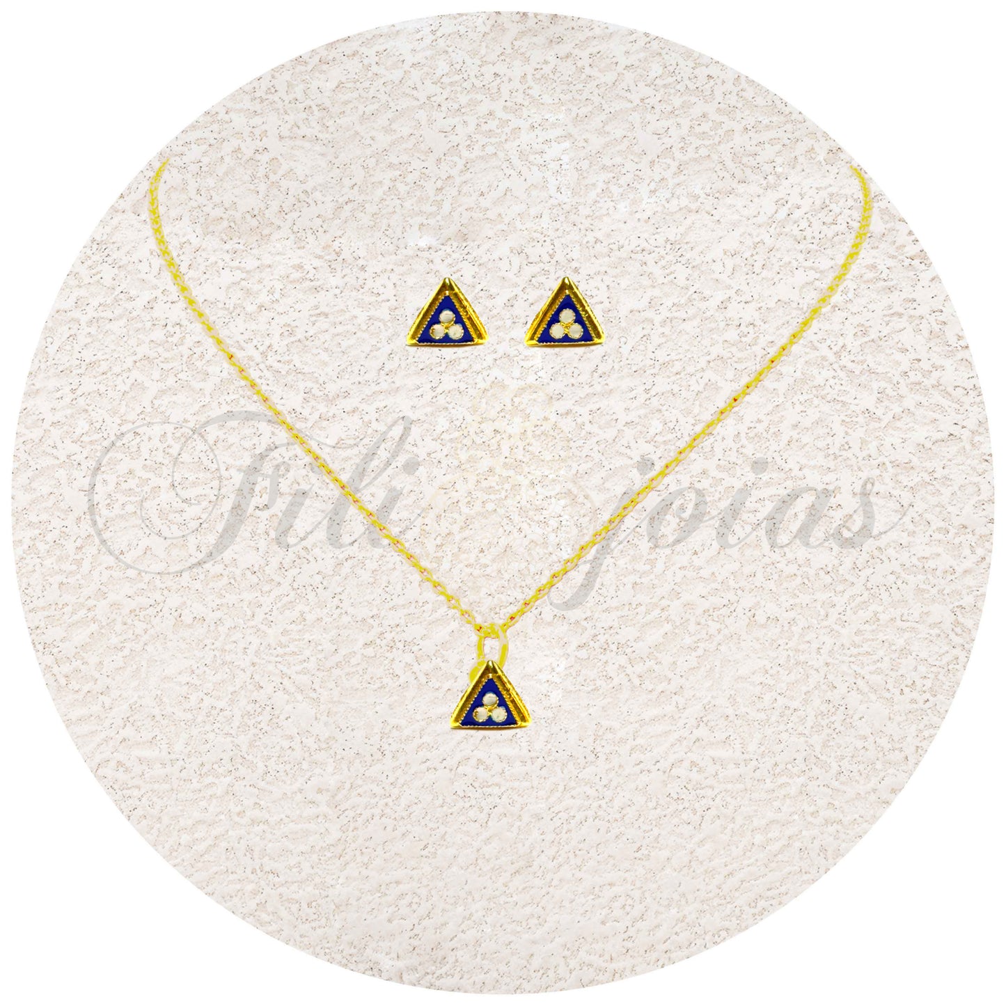 Conjunto Triângulo de Esmalte (Tamanho S)