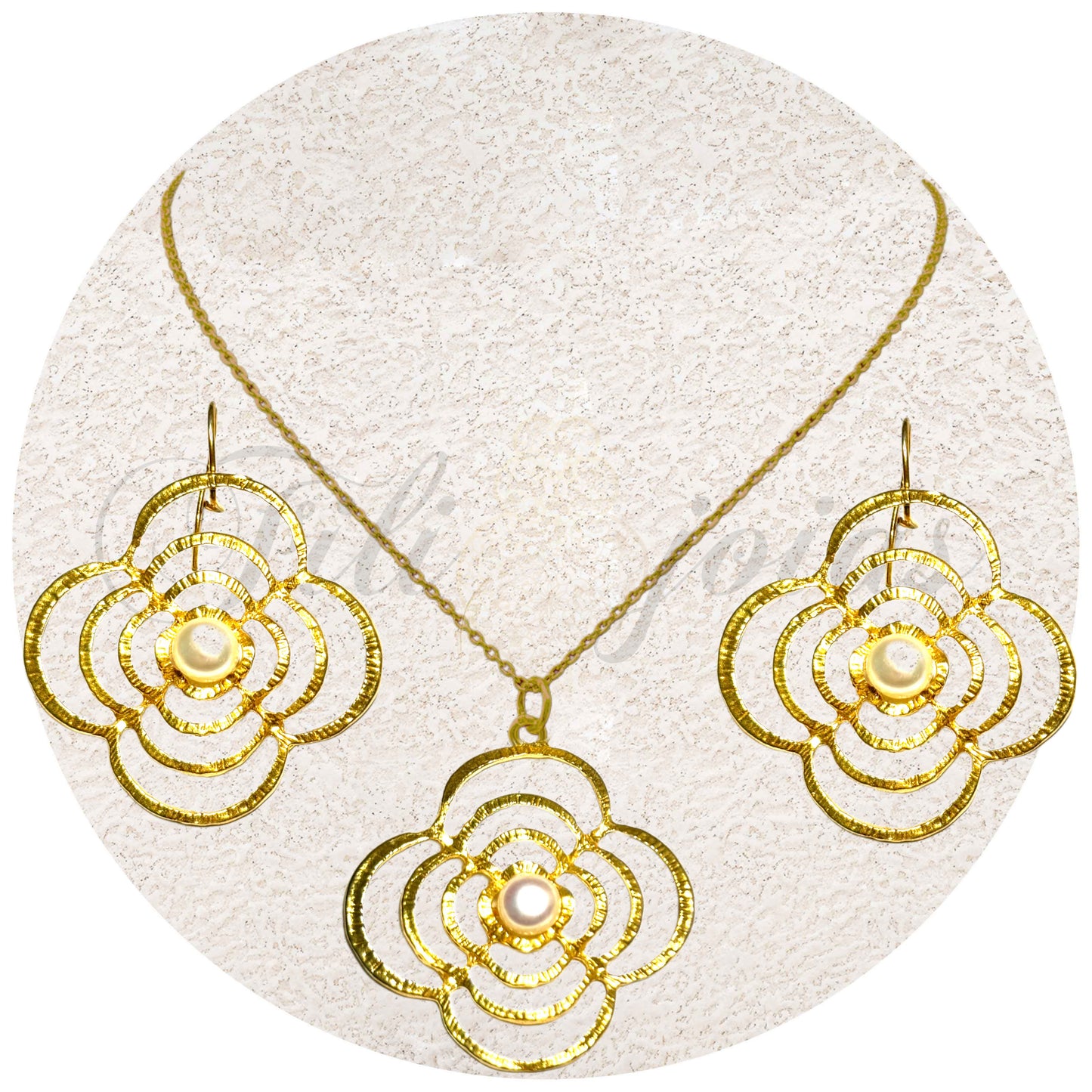 Conjunto Flor de Pérola