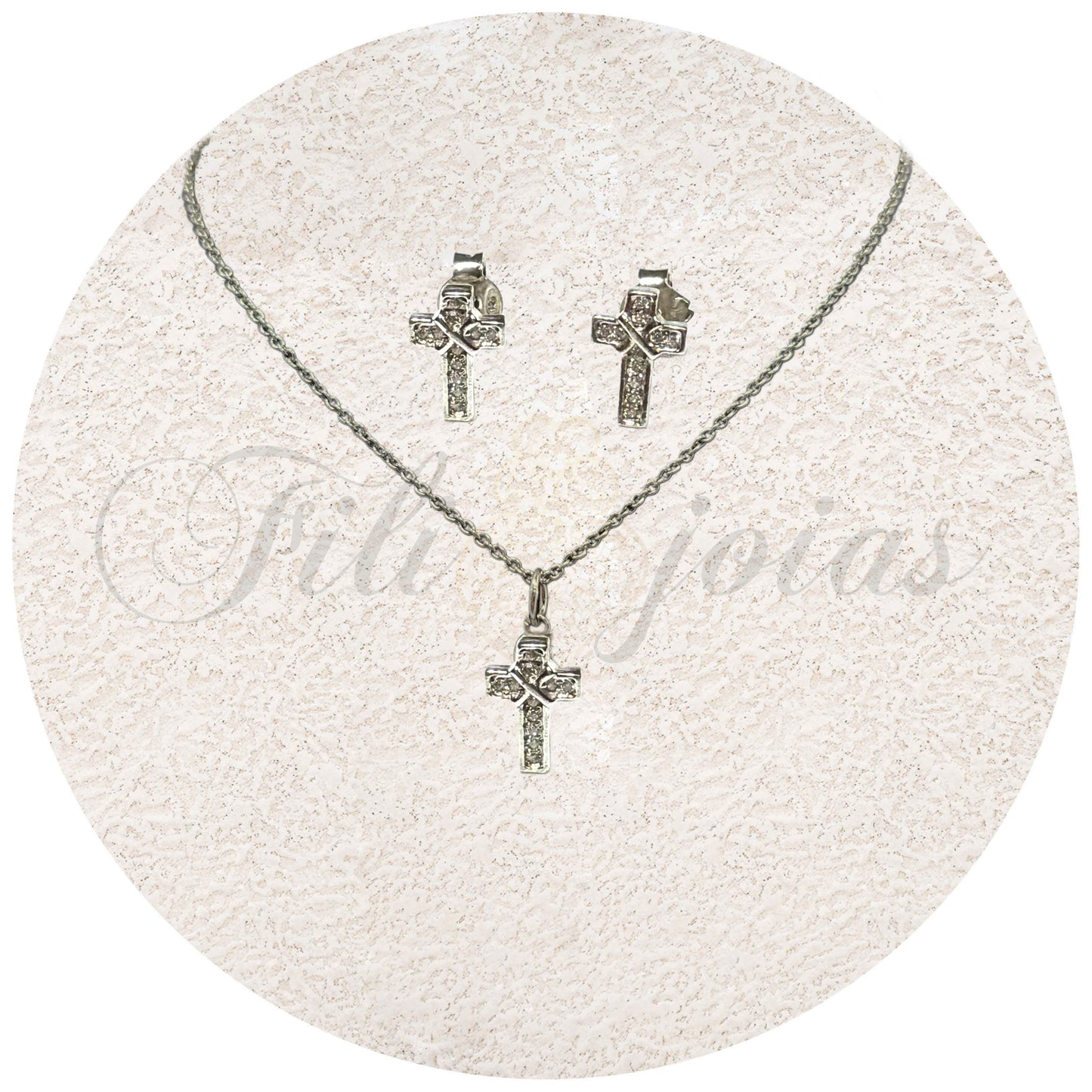 Conjunto de Cruzes com Zircónias
