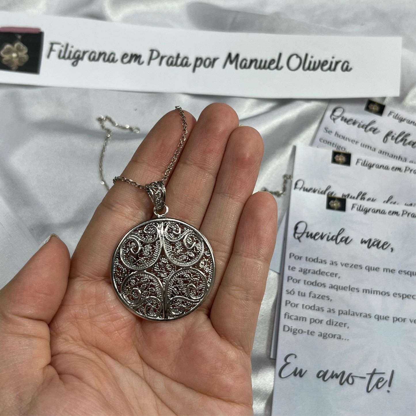 Medalha Círculo de Filigrana