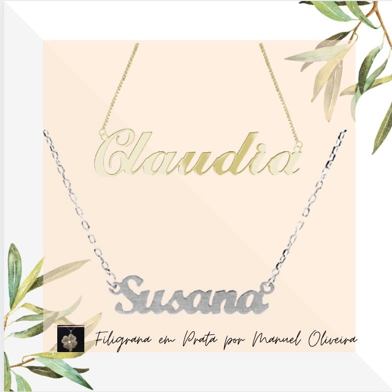 Colar Nome + Fio