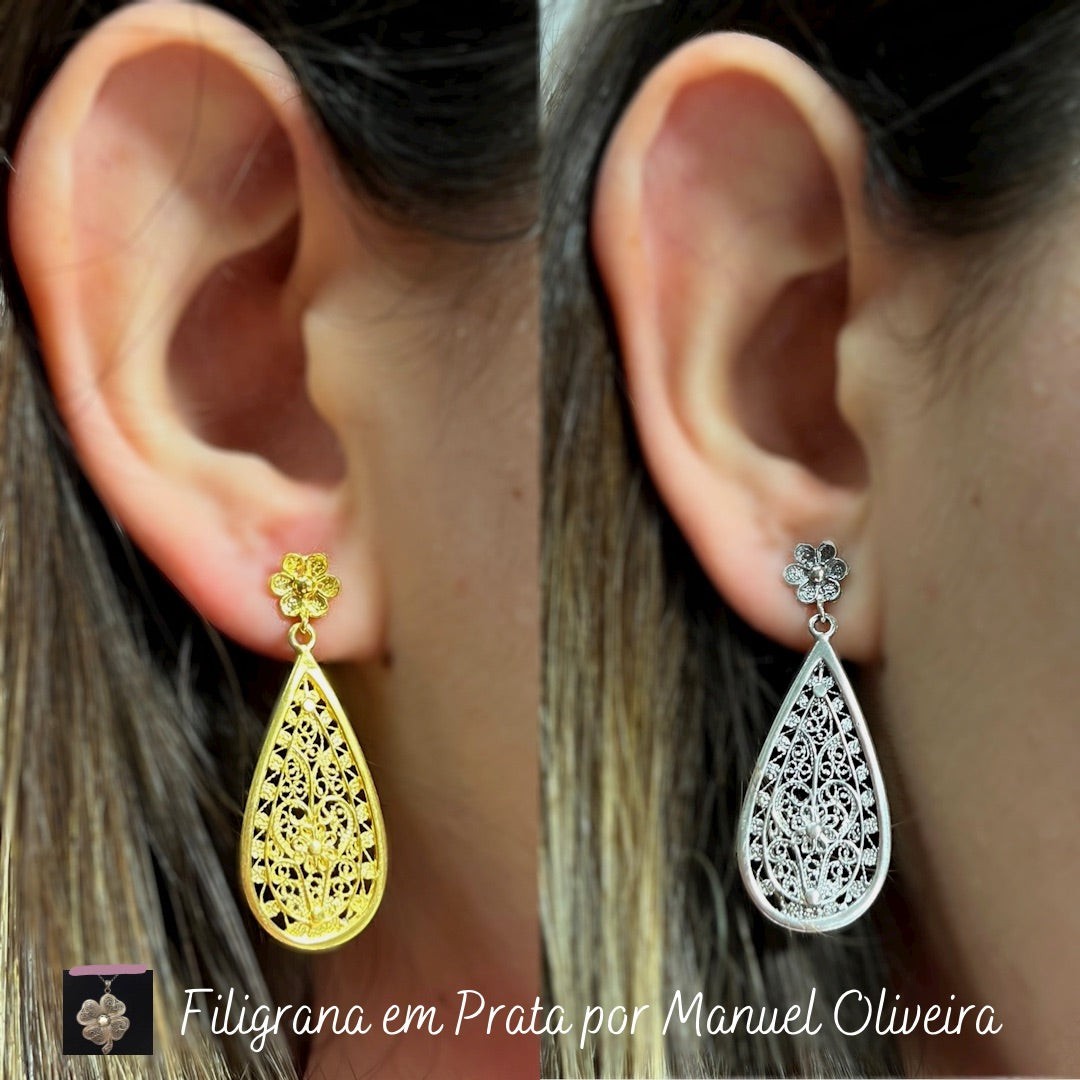 Brinco Flor de Filigrana