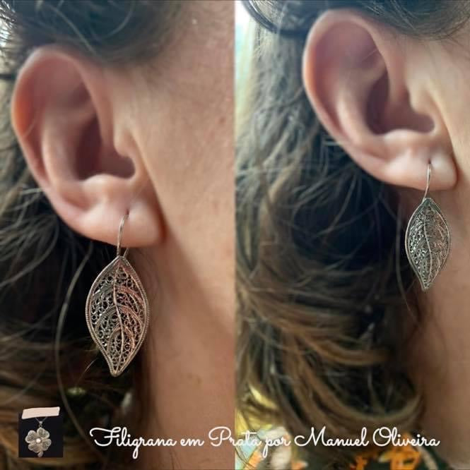 Brinco Folha de Filigrana