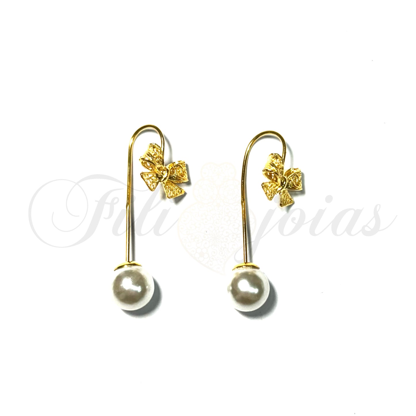 Brinco Pérola de Laço