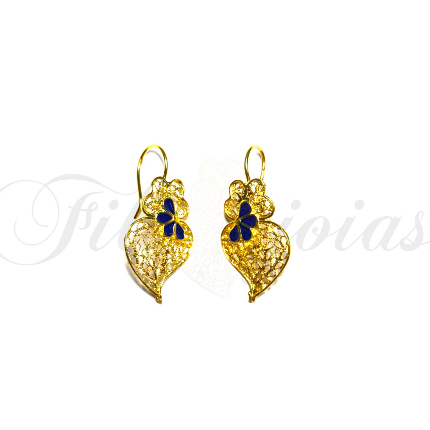 Brinco Coração de Viana Esmaltado