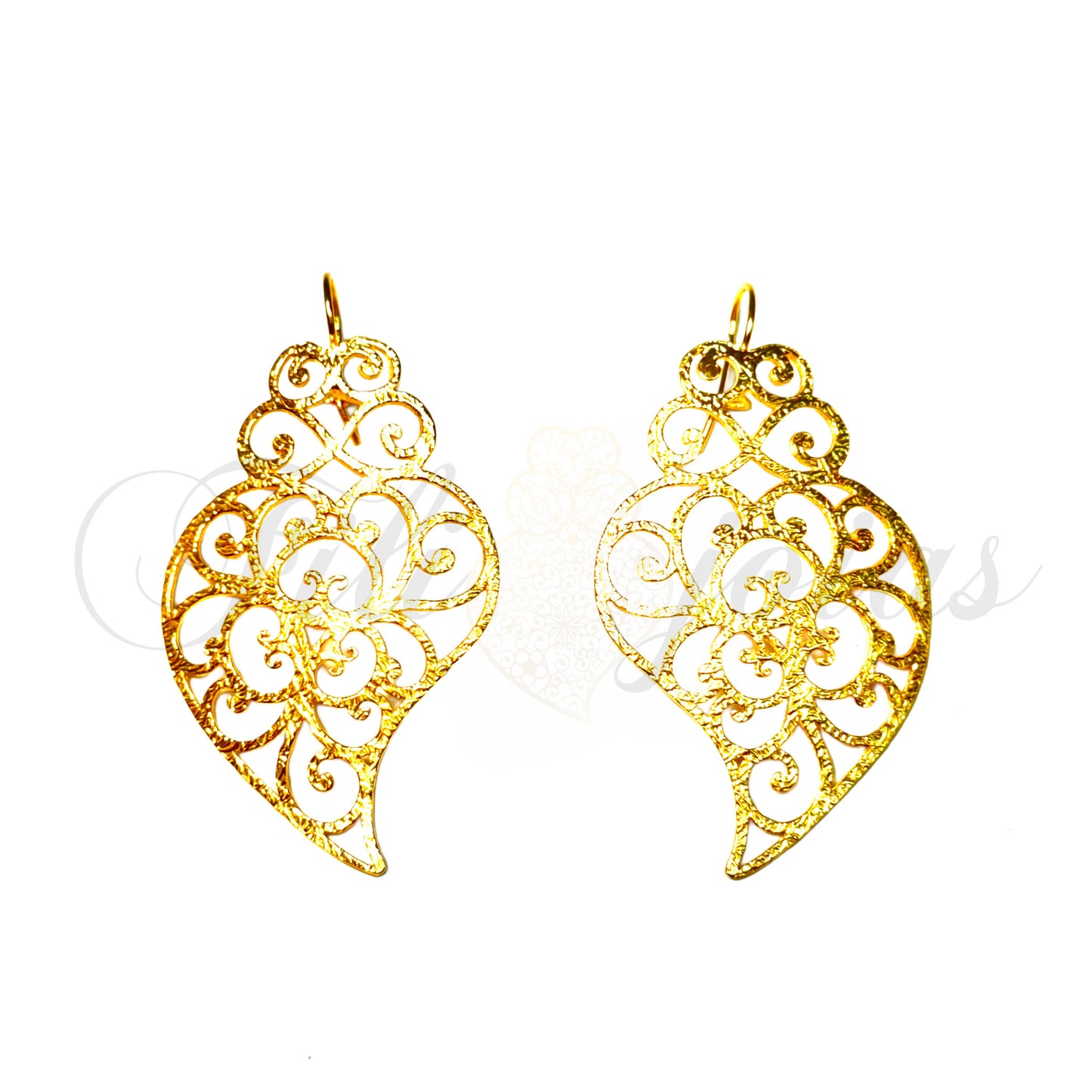 Brinco Coração de Viana Chapeado