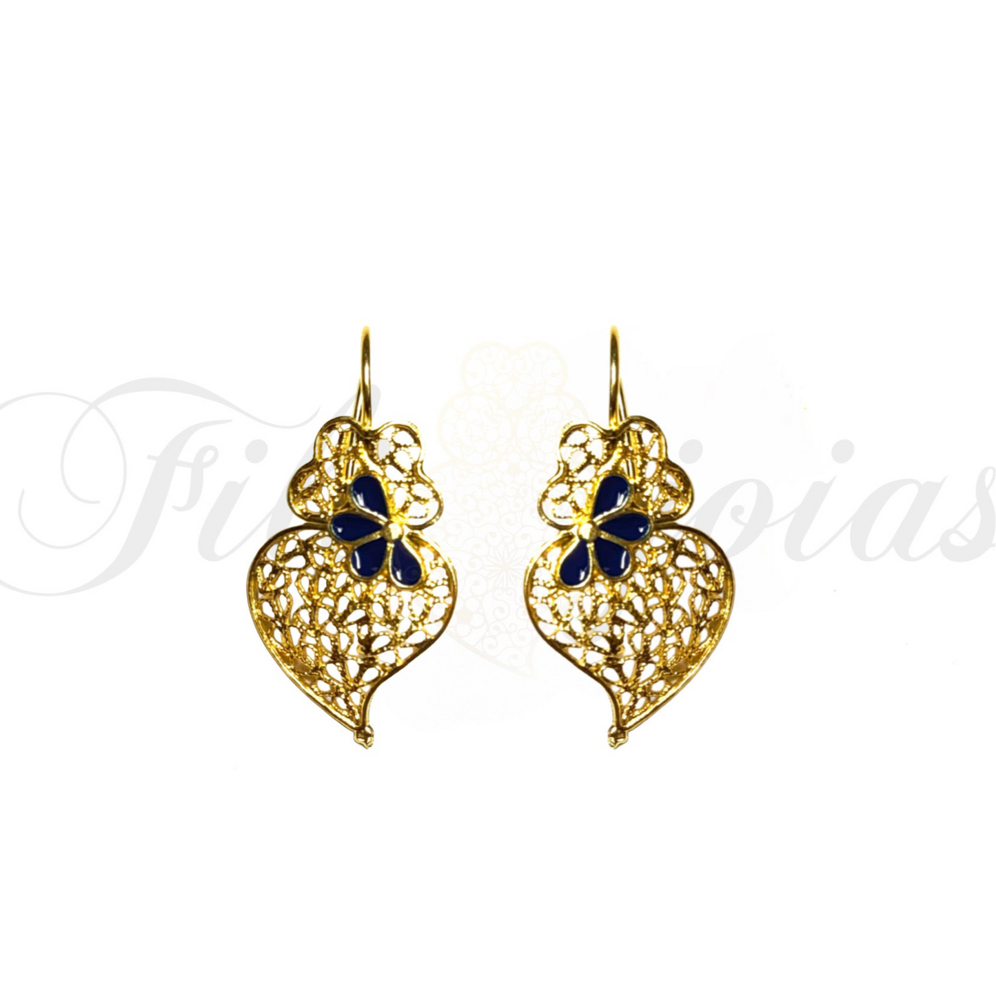 Brinco Coração de Viana Esmaltado