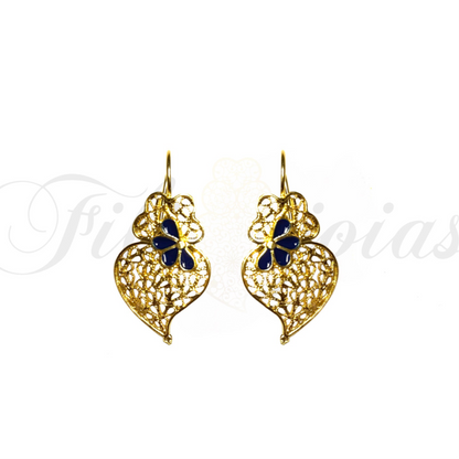 Brinco Coração de Viana Esmaltado