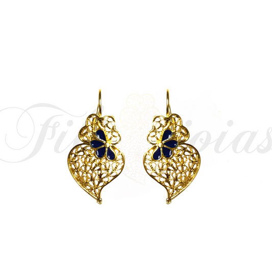 Brinco Coração de Viana Esmaltado