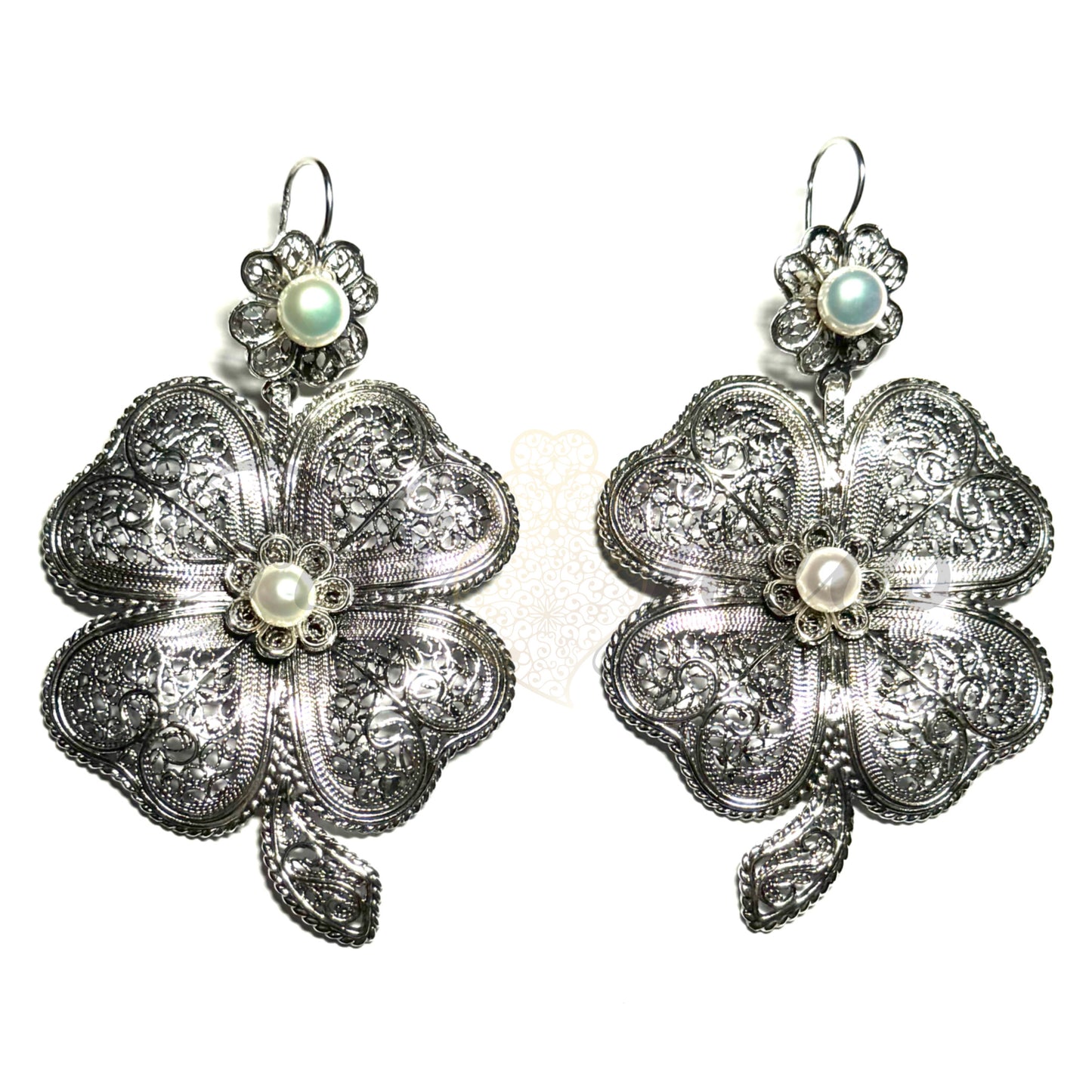 Brinco Trevos de Filigrana