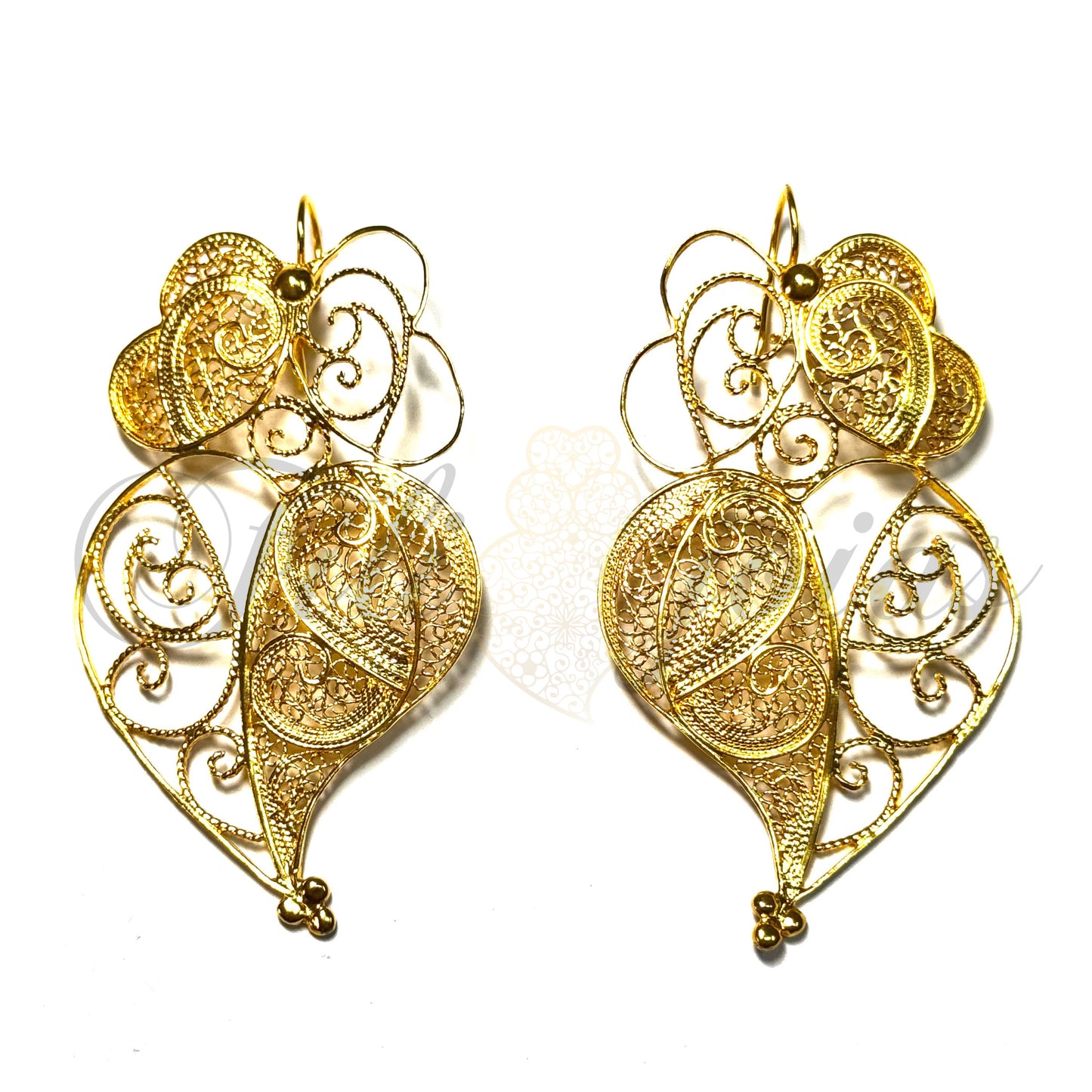 Brinco Coração de Viana Contemporâneo XL