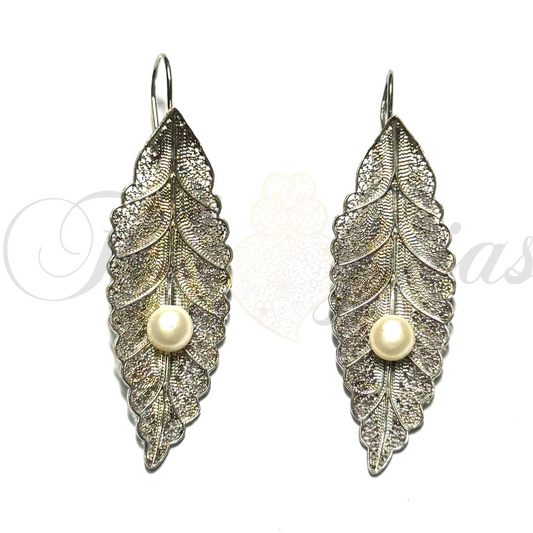 Folha de Filigrana com Pérola