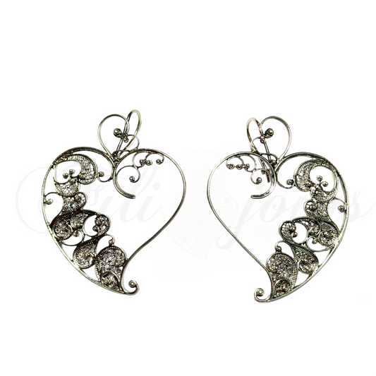 Brinco Coração de Filigrana