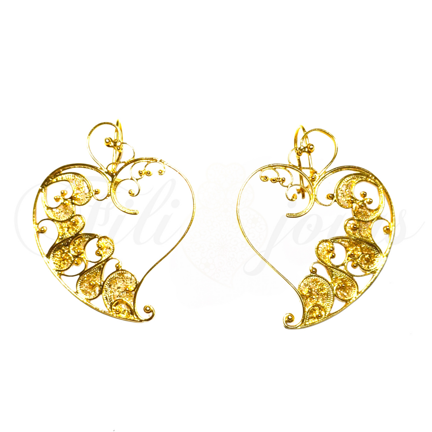 Brinco Coração de Filigrana