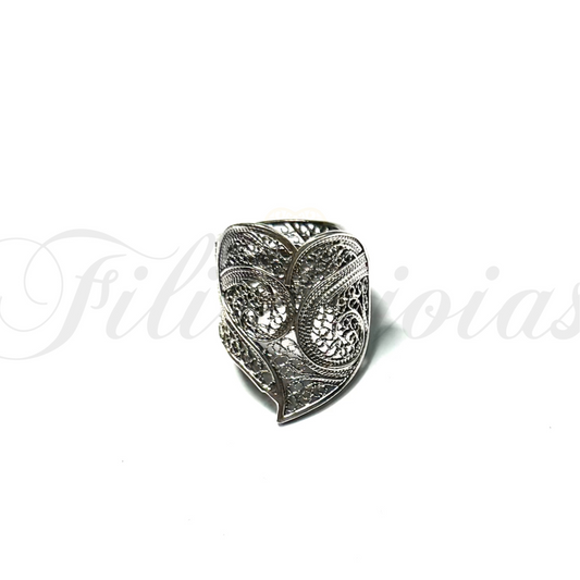 Anel Coração de Filigrana
