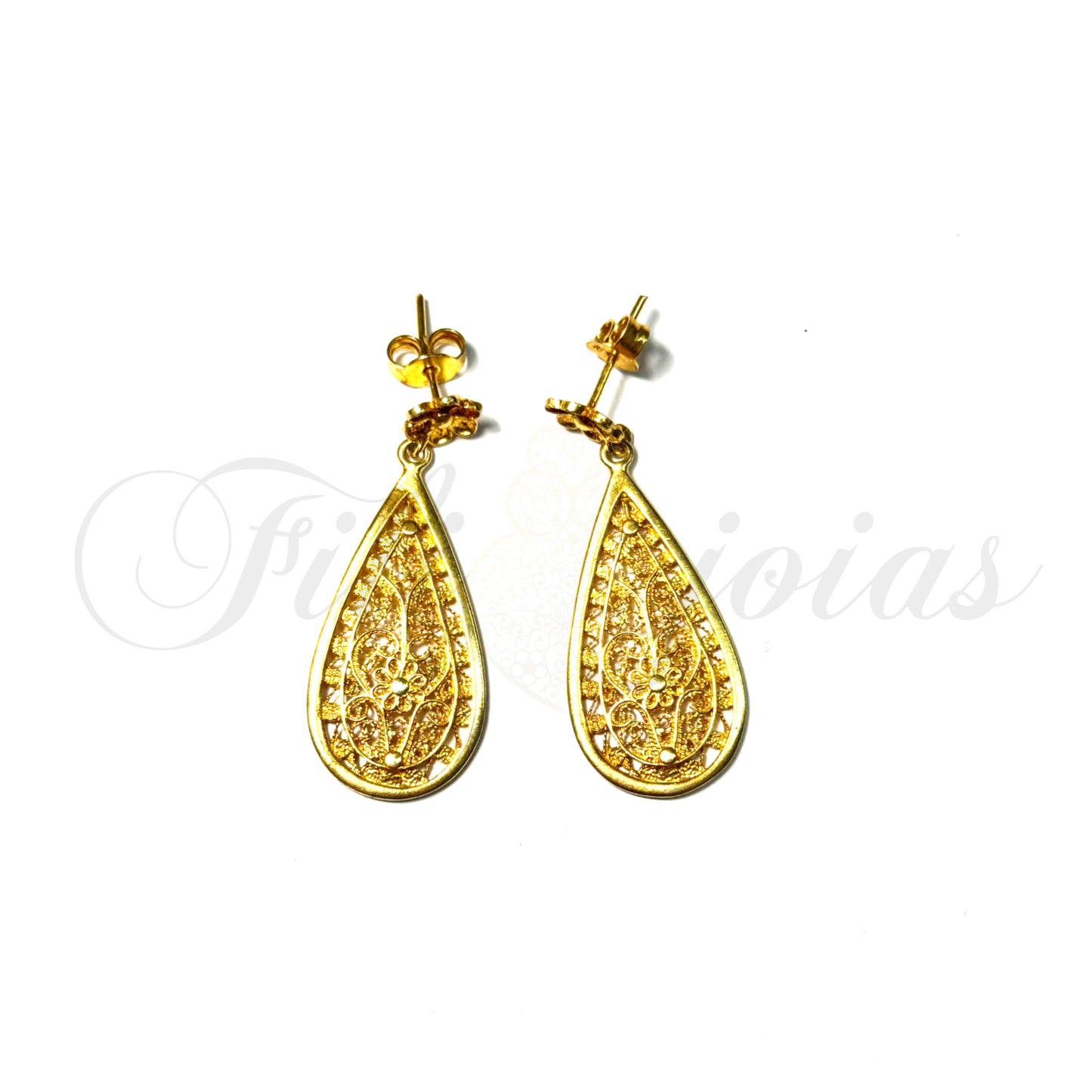 Brinco Flor de Filigrana