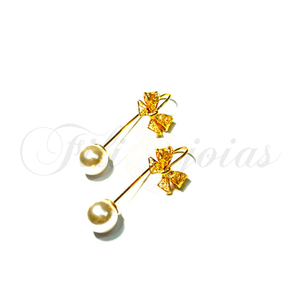 Brinco Pérola de Laço