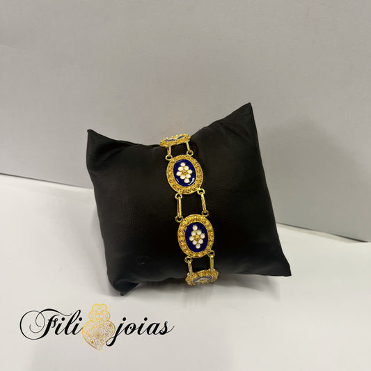 Pulseira de esmalte estilo Oval