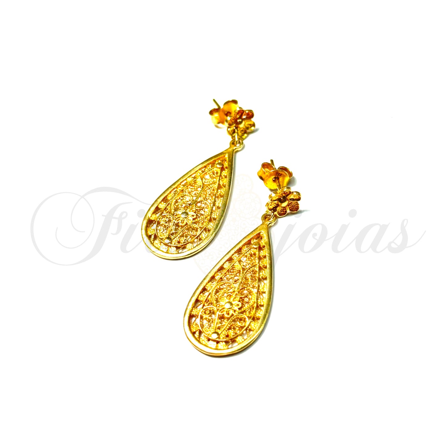 Brinco Flor de Filigrana