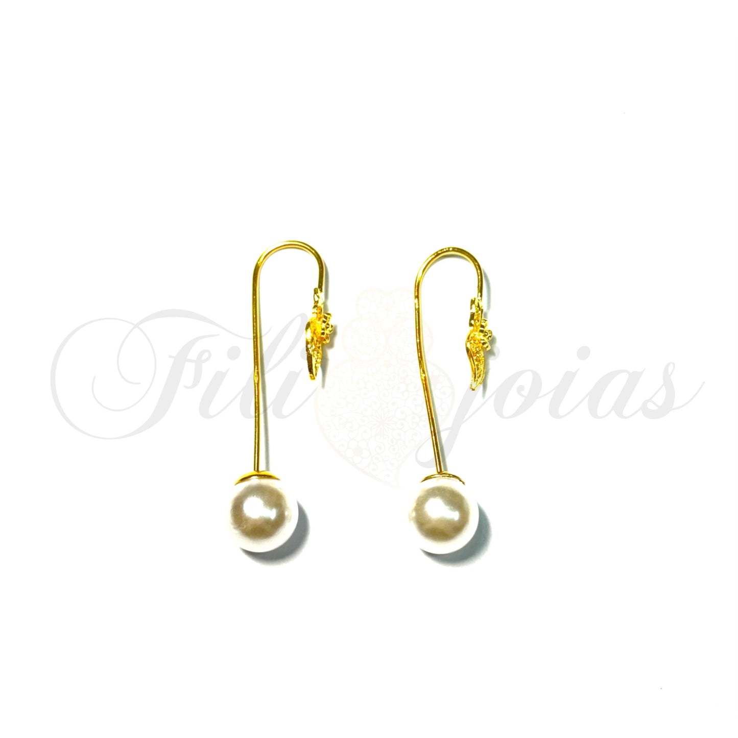 Brinco Coração Viana de Pérola