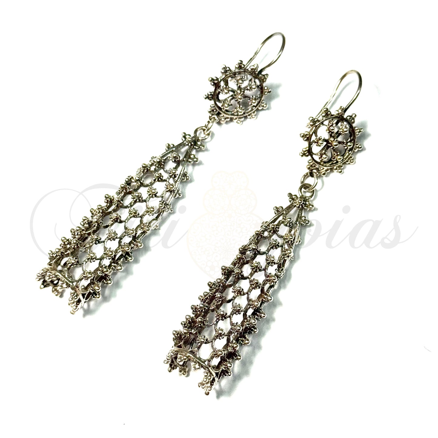 Brinco Triângulo Rendilhado (Tamanho grande)