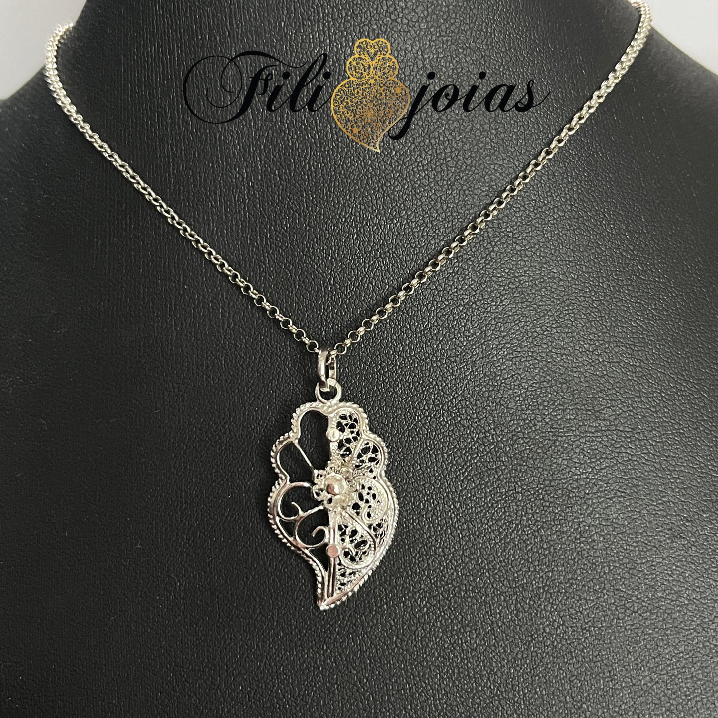 Medalha Coração de Viana Meio Cheio (tamanho grande)