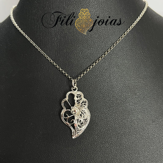 Medalha Coração de Viana Meio Cheio (tamanho grande) (cópia)