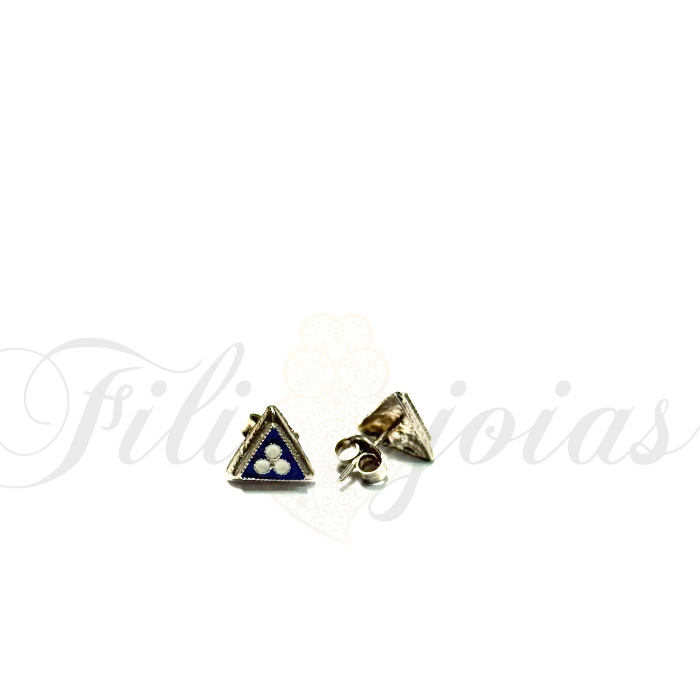 Brinco Triângulo de Esmalte (Tamanho S)