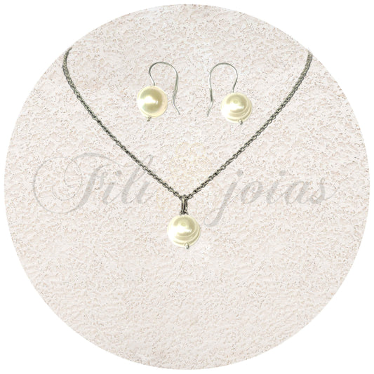 Conjunto de pérolas de Água Doce