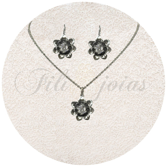 Conjunto Flor de Cristal