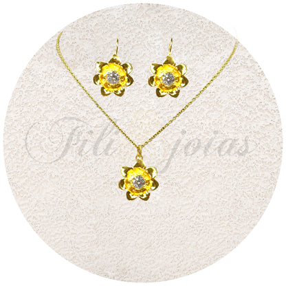 Conjunto Flor de Cristal