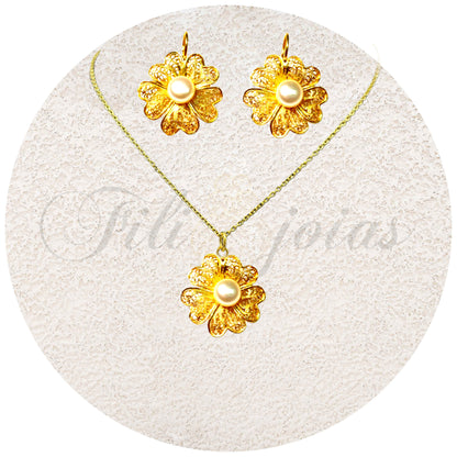 Conjunto Flor de Cosmos