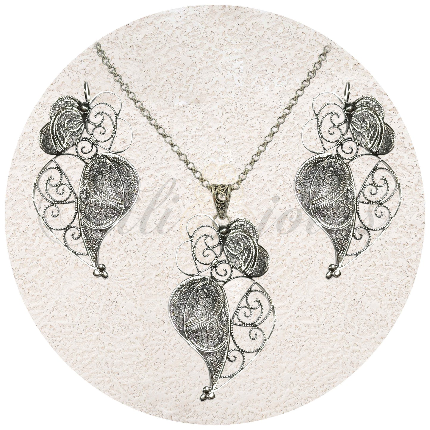 Conjunto Coração de Viana Contemporâneo (Tamanho Grande XL)