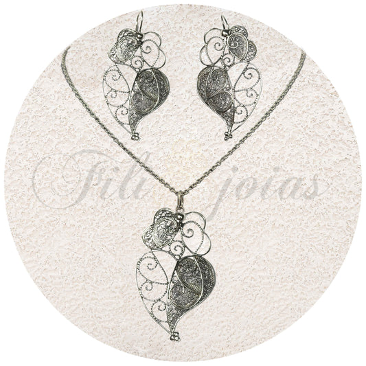 Conjunto Coração de Viana Contemporâneo (Tamanho Pequeno)