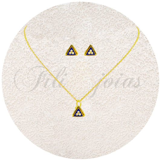 Conjunto Triângulo de Esmalte (Tamanho S)