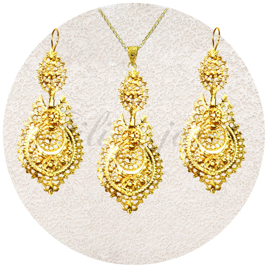 Conjunto Brinco de Rainha