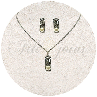 Conjunto Pedaço de Filigrana