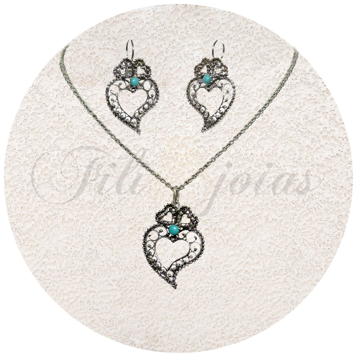 Conjunto Coração de Viana Elegante