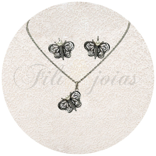 Conjunto Borboletas de Filigrana