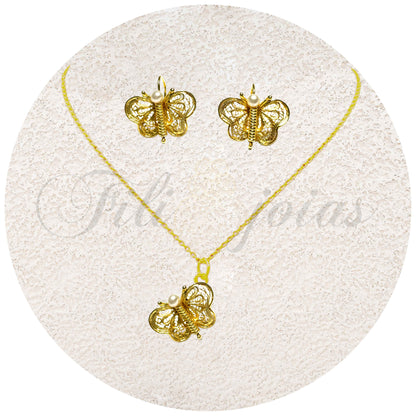 Conjunto Borboletas de Filigrana