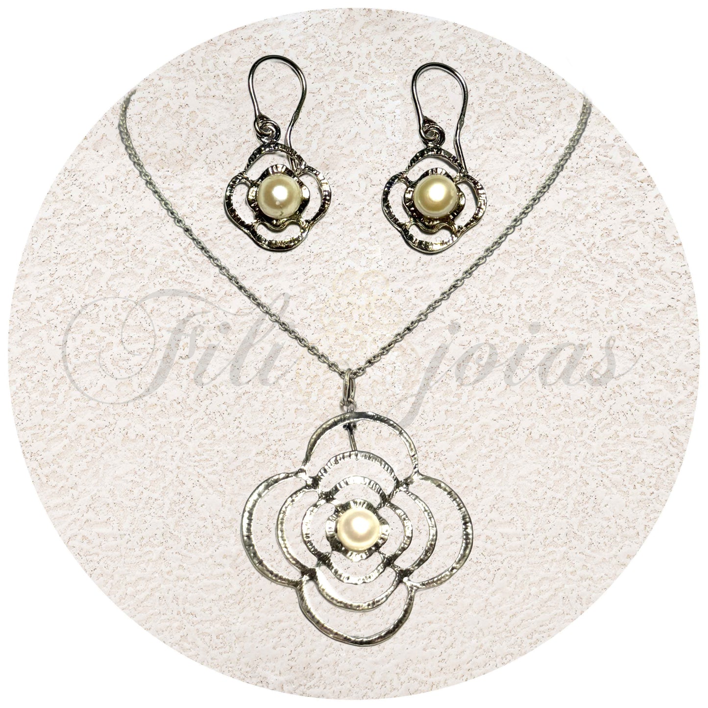 Conjunto Flor de Pérola