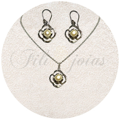 Conjunto Flor de Pérola